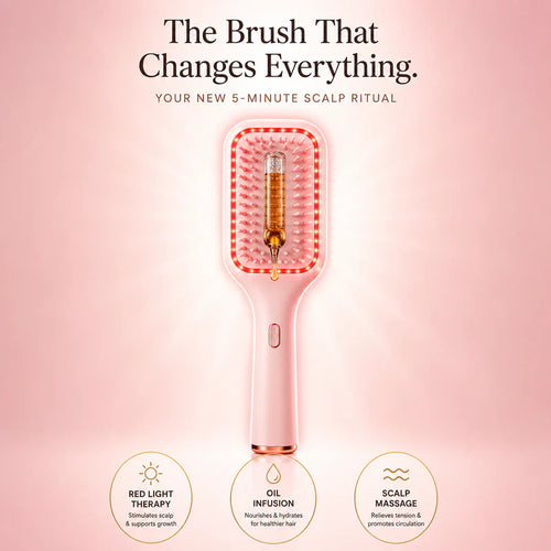 Glow root Red Light Therapy Scalp Brush