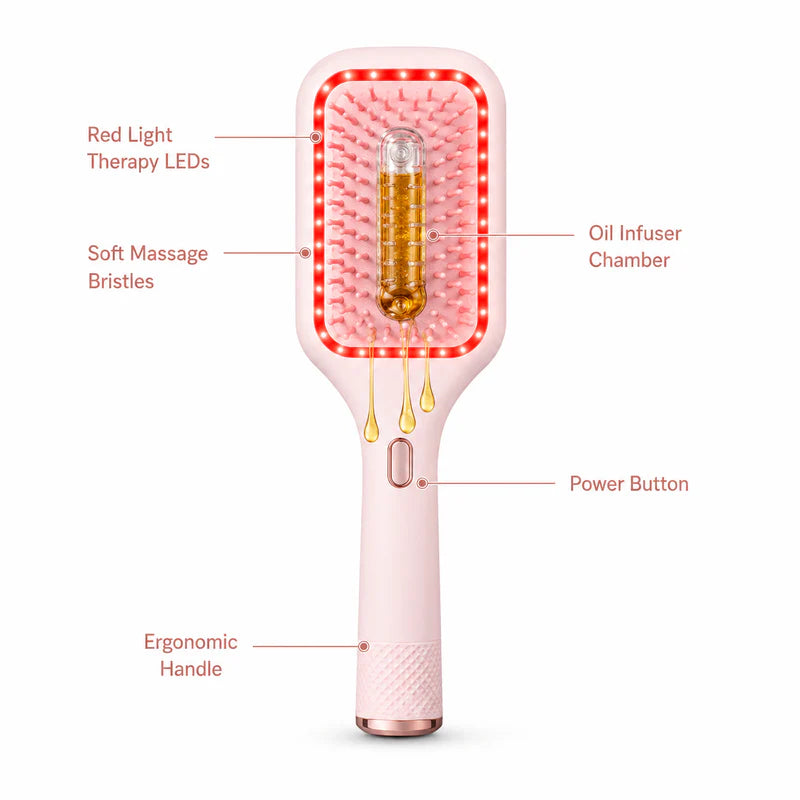 Glow root Red Light Therapy Scalp Brush