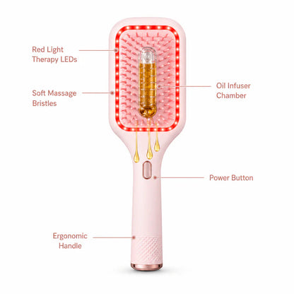 Glow root Red Light Therapy Scalp Brush