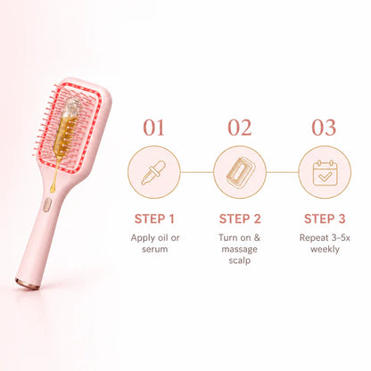 Glow root Red Light Therapy Scalp Brush